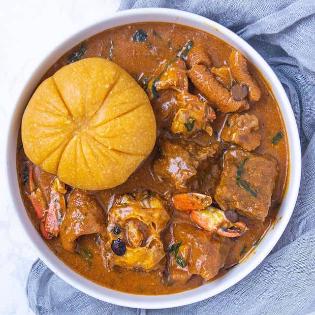 Ogbono soup and fufu