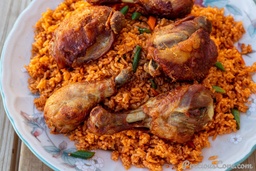 jollof rice and chicken